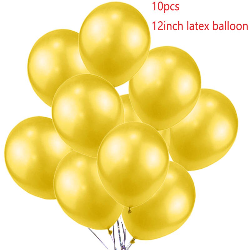 Sweet 16th Birthday Party Decorations Number 16 Foil Balloons Gold 16 Years Latex Balloon Birthday Party Ballon For Adult Balls