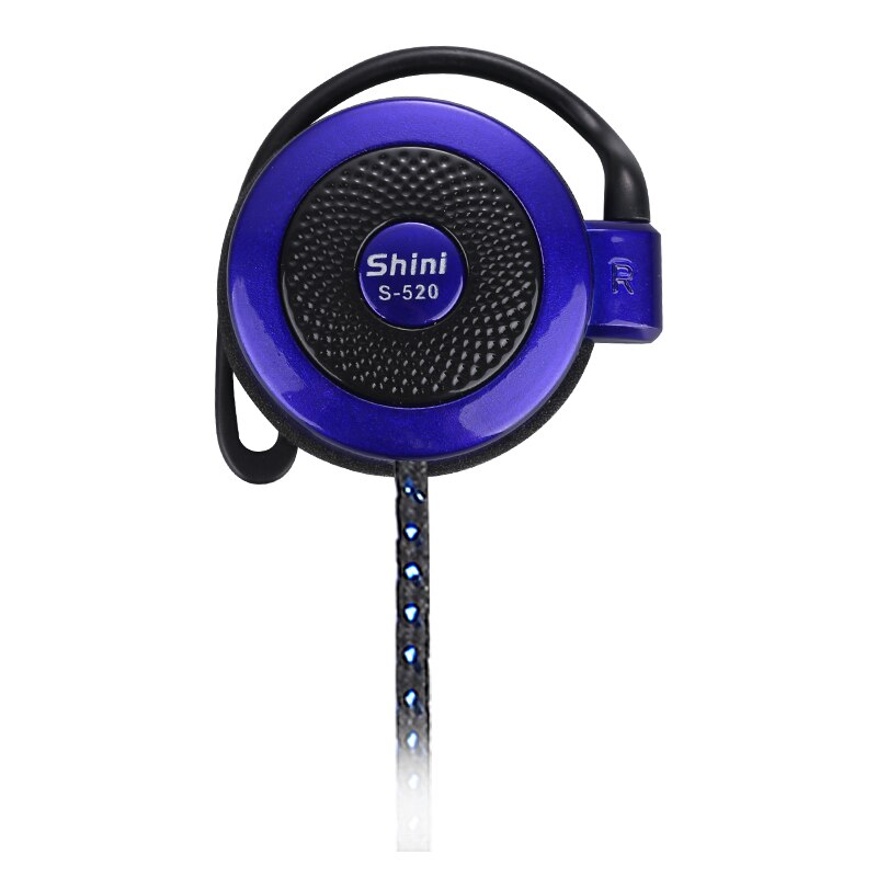 Shini auricolare S520 auricolare per uso generico cuffie con microfono per iPhone Samsung per Xiaomi tutti i telefoni cellulari: Blue