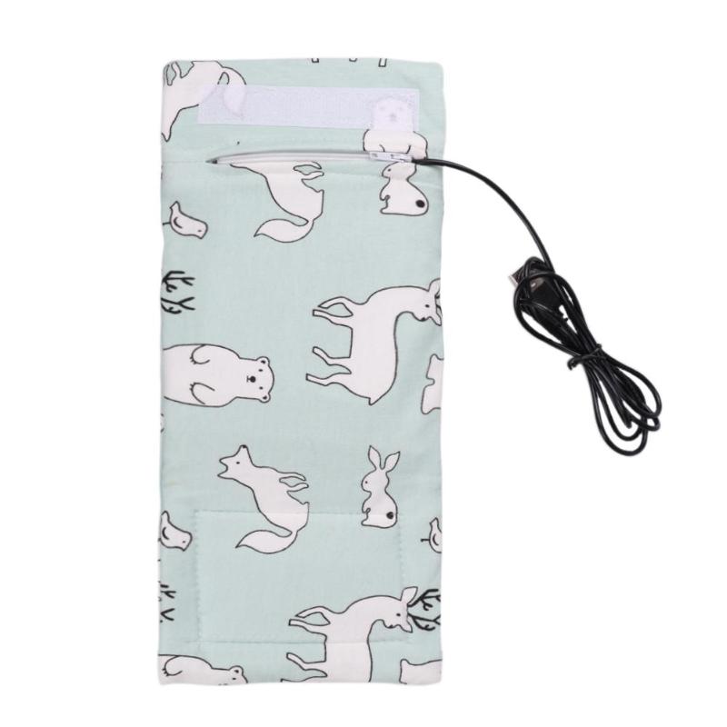 Ręczny podgrzewacz robić butelek USB przenośny mleko butelka gorącej wody z podgrzewaną pokrywą żywność dla niemowląt termostat izolacyjny termofor robić żywności: królik