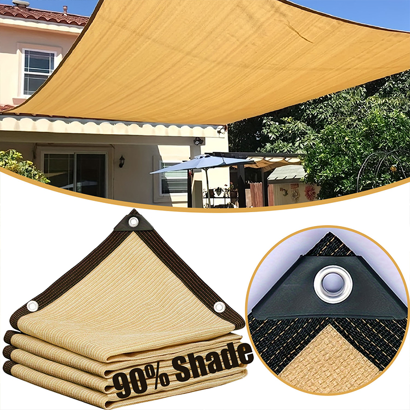Outdoor Shade Mesh Balcony Cover Privacy Garden Layout Shadow Awning Sail Exterior Terrace Camping Tent Travel Decorations Fence