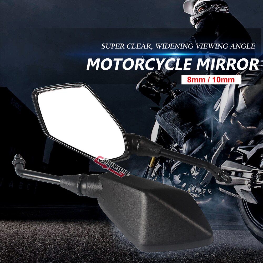 Uniwersalny M8 M10 motocykl lusterka wsteczne wypukłe lusterka bezpieczeństwa lusterka wsteczne motocyklowe ATV UTV akcesoria robić skuterów