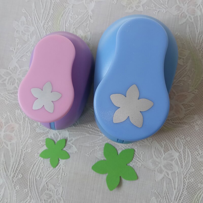2pcs 2.5cm 1.6cm Petal Flower Circle Round Craft Hole Punch Set Scrapbooking School Paper Puncher EVA Foam Cutting Tool