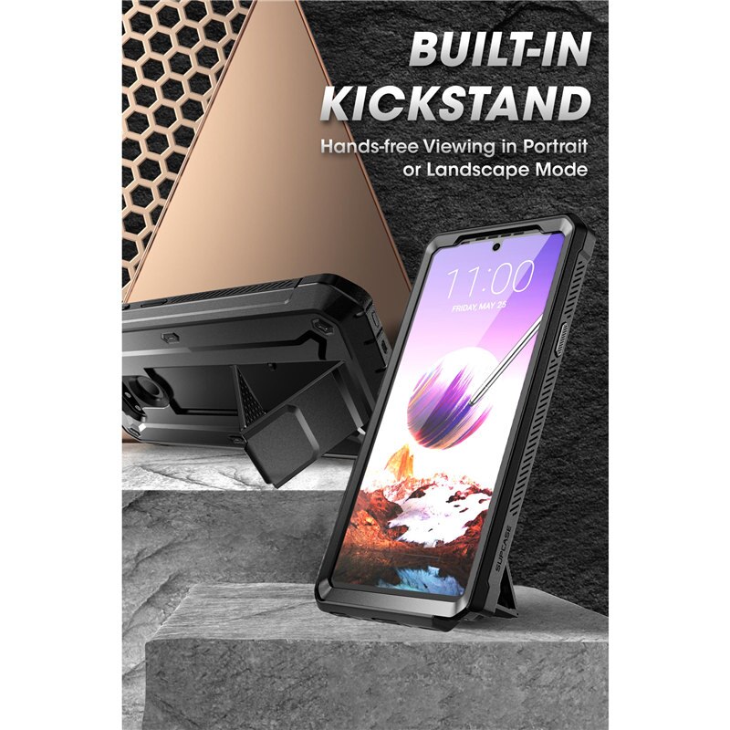 Supcase Voor Lg Stylo 6 Case Release) eenhoorn Kever Pro Full-Body Robuuste Holster Clip Cover Met Ingebouwde Screen Protector
