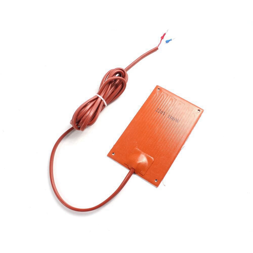 150 mm x 90mm 5v 12v 24v siliconen verwarmingsmat, elektrische siliconenrubber verwarmingsmat, verwarmde bedplaat, flexibel, waterdicht, 3d printer