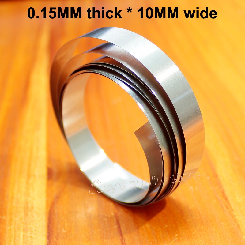 Paquete de batería de 1 M DIY Chapado en níquel 18650 Conexión de batería tiras de acero chapado en níquel 0,15 MM grueso * 10 MM amplia