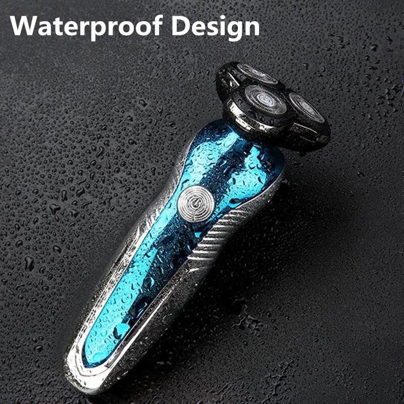 Barbeador elétrico Recarregável USB Display Digital Inteligente de Lavagem de Corpo Inteiro Barbeador máquina de Cortar Cabelo Nariz Aparador de Pêlos de Orelha