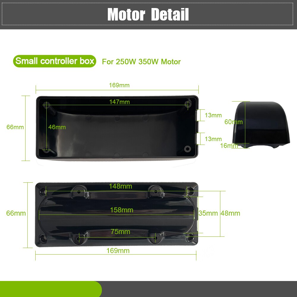 Ebike Controller Box 36V 48V 250W 350W 500W 1000W Small/Big/Extra-Large Size for e bike Controller Electric Bike Conversion Kit