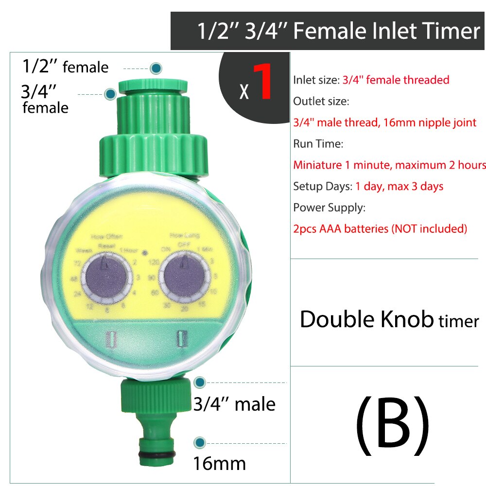Tuin Watering Timer Elektronische Automatische Strooi Systeem Lcd Liquid Crystal Display Regen Sensor Solar Irrigatie Controller: B