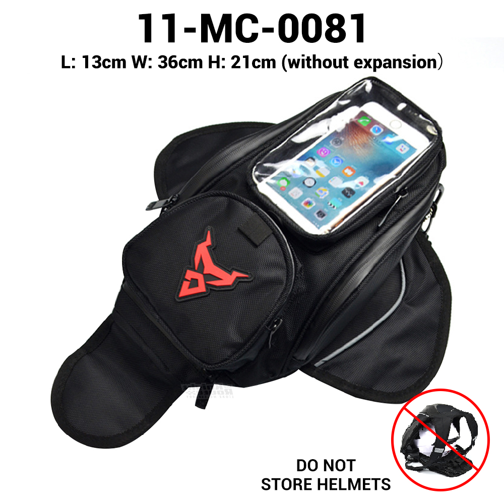 Oxford – sac de réservoir étanche pour Moto, sacoche de selle pour casque, sac d'huile et de carburant, magnétique, boîte aux lettres: 11-MC-0081-L -RD