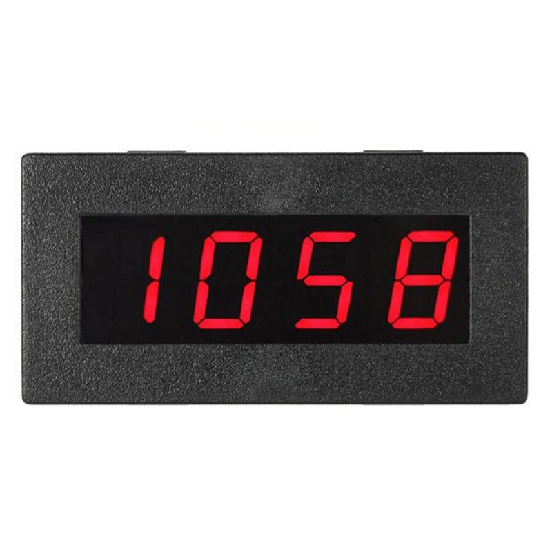 Universal 4LED Digital Frequency Tachometer Speed Meter RPM Tester 5-9999R/M DC8-15V C5P3 Car Accessories: Red