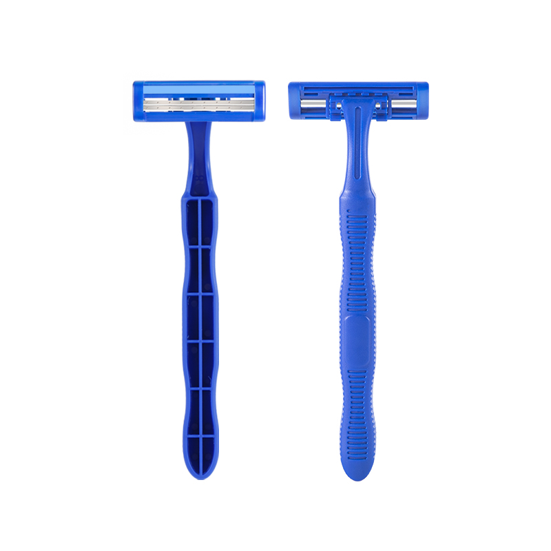 barbe rasoirr facial razor double face men shaver rasoir securité rasoir manuel IGUETTA Tendance 2 Couches Rasoir Visage 5 pièces Socle Pour Rasoir De Rasage Rasoir Visage Bleu Couteau Pour homme CN (origine)