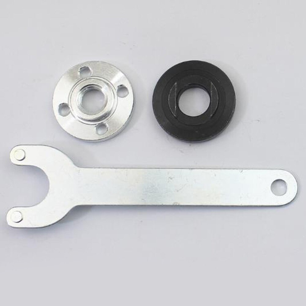 Metal Angle Grinder Flange Spanner Wrench Kit For Grinder Accessories W/ Lock Nut Tool