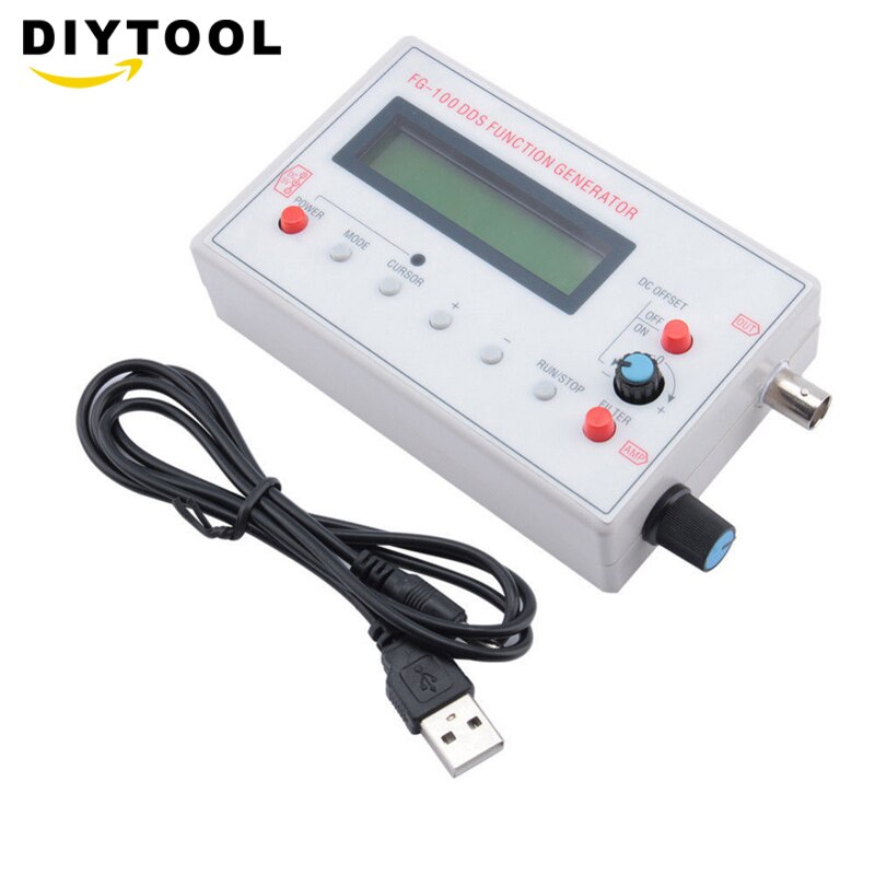 1HZ-500KHZ DDS Functional Signal Generator Signal Source Module Frequency Counter Sine + Square + Triangle + Sawtooth Waveform