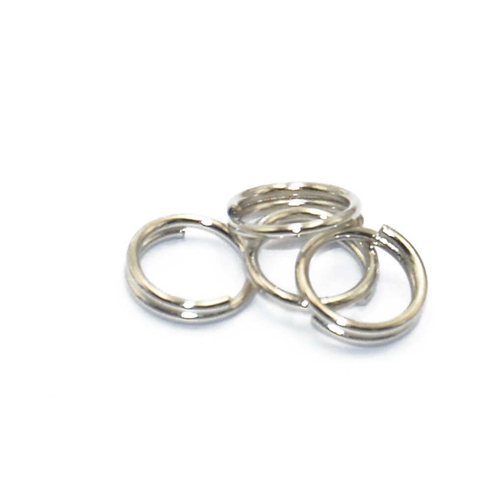 200 Pack Metal Split Rings Double Loop Jump Ring Diameter 6/8mm for Jewelry Making Key Rings Bag Charms Findings