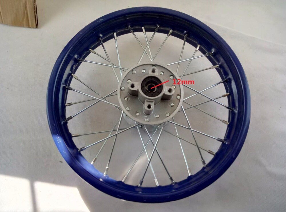 12/14/16/17/19 Inch 32/36 Spokes Holes Steel Dirt Bike Motorcycle Wheel Rims