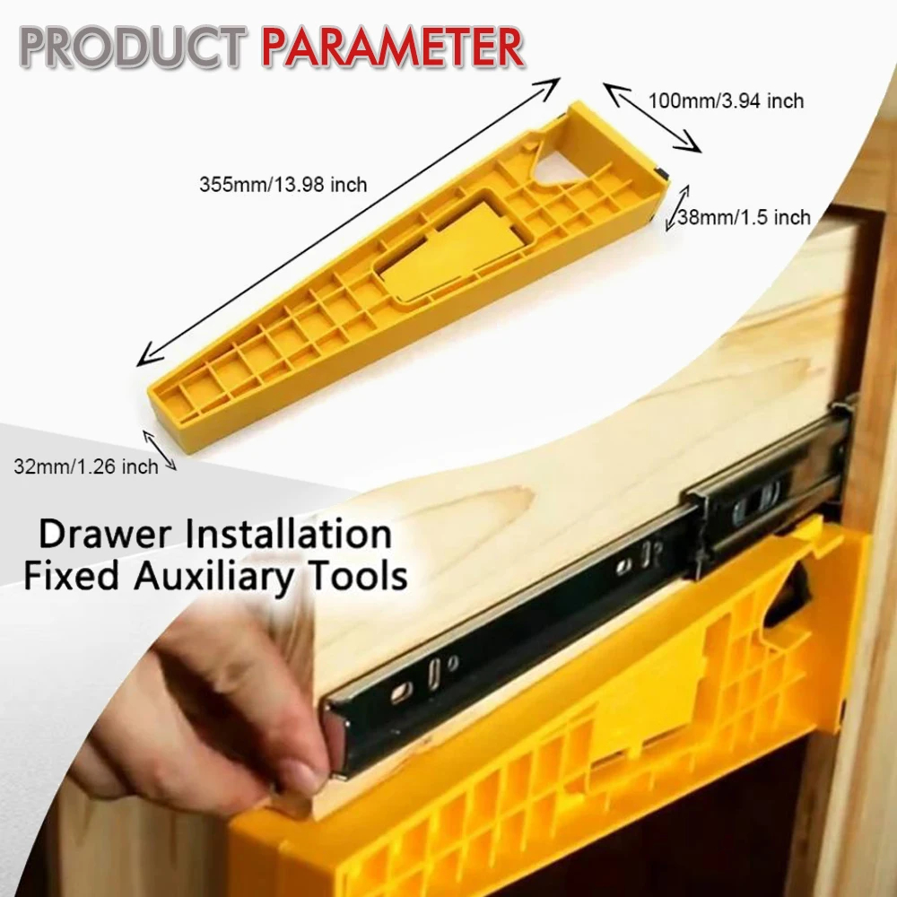 Drawer Track Installation Jig Auxiliary Positioning Holder Locking Pliers Drawer Slide Jig Mounting Cabinet Woodworking Tools