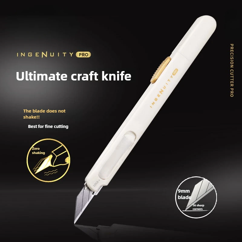 Nóż robić cięcia winylu Nóż uniwersalny bez drgania Naklejki samochodowe Naklejki 9mm 30 ° Kieszonkowy nóż rzemieślniczy Widnow Narzędzie robić cięcia folii zaciemniającej