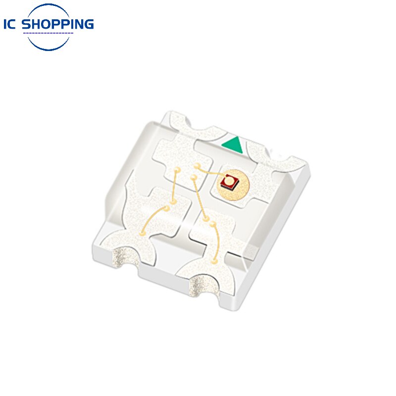 100PCS SMD 0603 Diode Chip LED RED Green Blue RGB Total Cathode Total Anode 1615RGB Lamp Bead Three-color Full-color LED