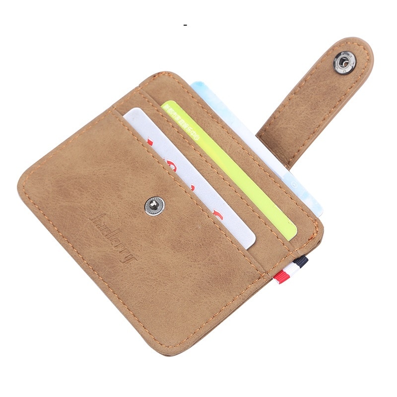 Baellerry Slim PU Leather Wallet Men Magic Wallets Small Purse Male Hasp Vallet Retro Card Holder Mini Holders Carteira