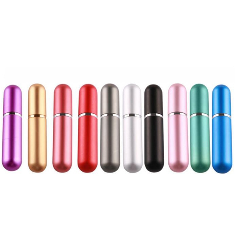 5ml rechargeable Portable voyageur en aluminium vaporisateur atomiseur vide bouteille de parfum vide bouteille en métal maquillage conteneur vaporisateur