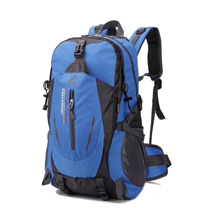 30L Sport Bag Mountain Climbing Package Travel Climbing Backpack Waterproof Large-capacity Outdoor Camping Backpack: Blue