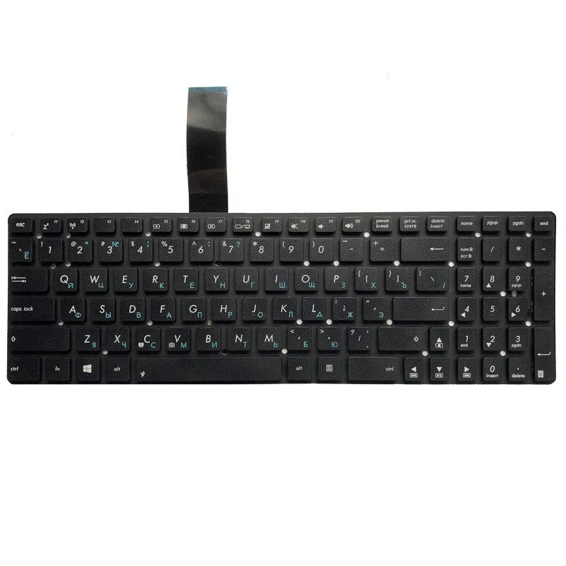 Russian Keyboard FOR ASUS R752 R752L R752LA R752LAV R752LD R752LDV R752LJ R752LK R752LN R752M R752MA R752MD RU Laptop Black