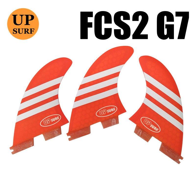 Aletas de surf G7/G5/G3 fcs2, quilla para deportes acuáticos, aleta de paddle up: G7 Orange