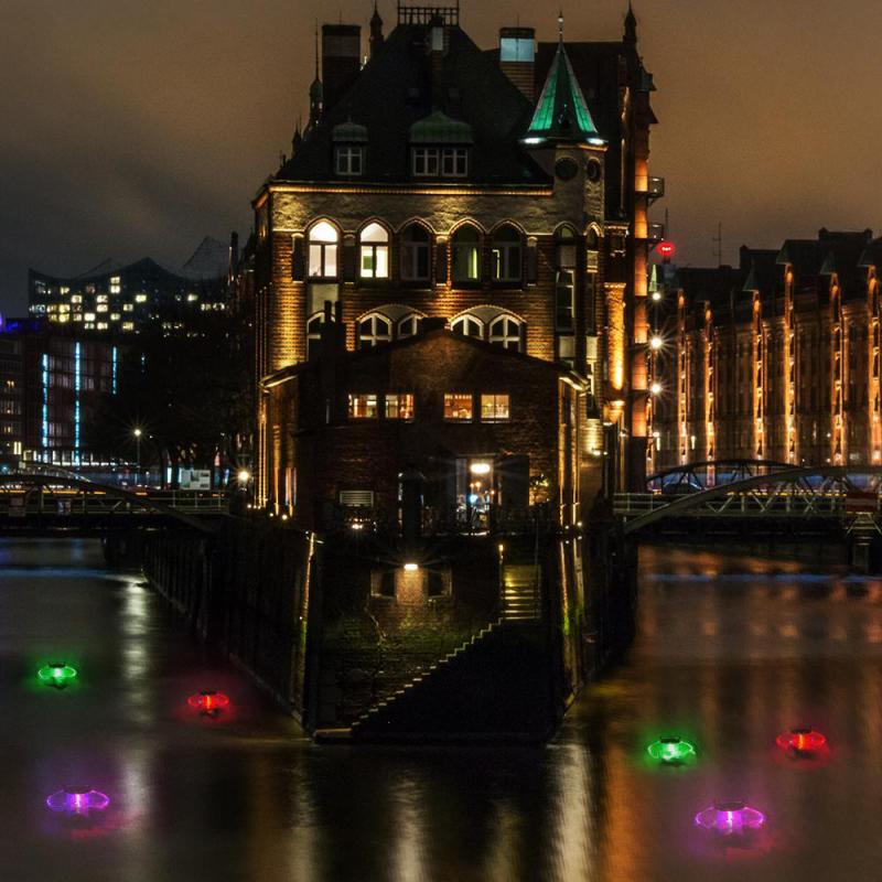 Udendørs flydende undervands kuglelampe led solcelledrevet farve skiftende swimmingpool fest natlys til gård dam haven
