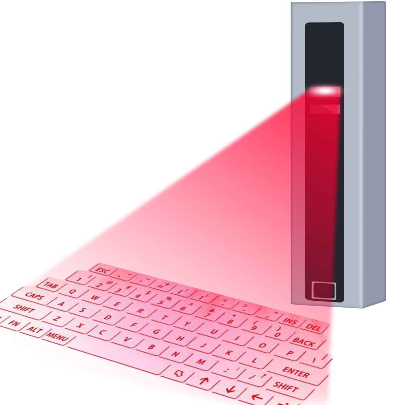 Virtual Wireless Bluetooth Portable Projection Keyboard Outdoor Office Portable keyboard For Smart Phone Table Notebook Laptop: Silver