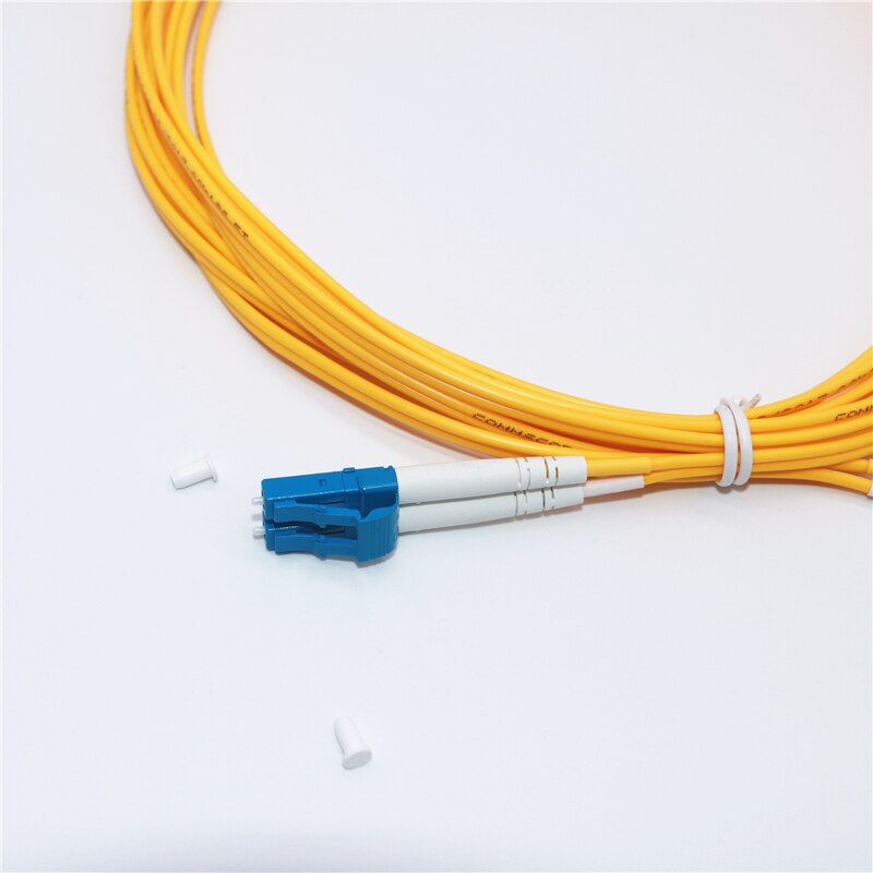 1 m (3ft) LC/UPC zu LC/UPC Duplex OS1 Single PVC (OFNR) 2,0mm Fiber Optik Patch Kabel