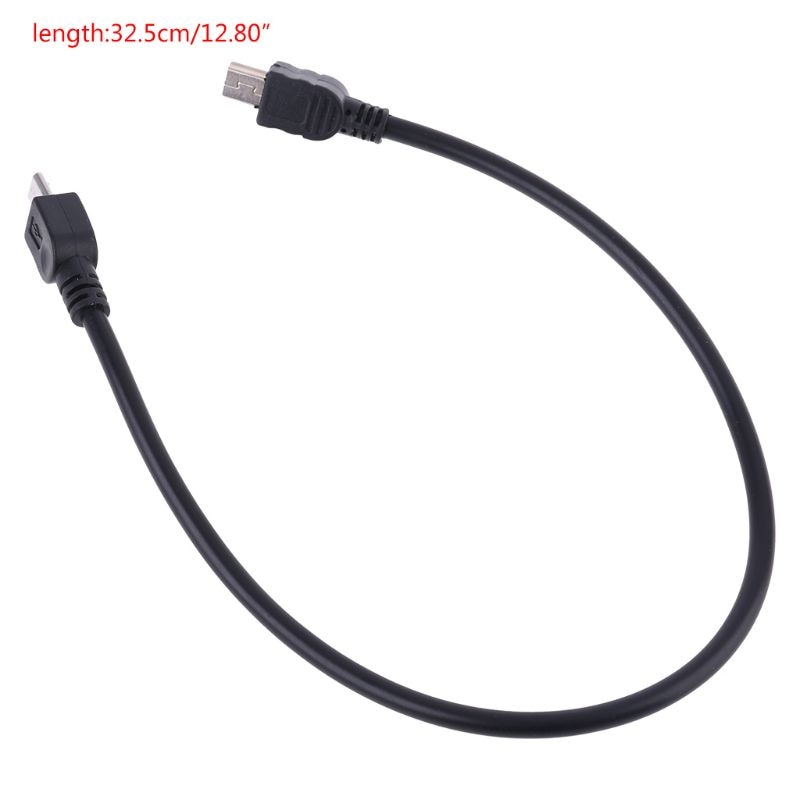Micro USB 5 Pin B Male To Mini USB 5 Pin Male Data Adapter Converter Cable Cord