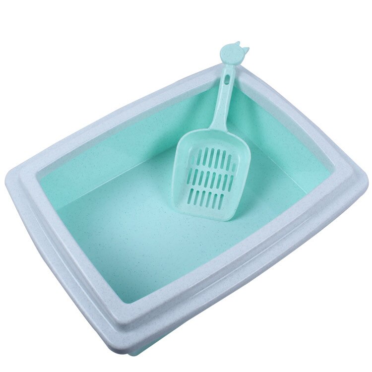 Litière pour chat chat chat toilette pour chat Semi-fermé litière pour chat Pot chat merde Pot chat fournitures de toilette envoyer chat litière pelle