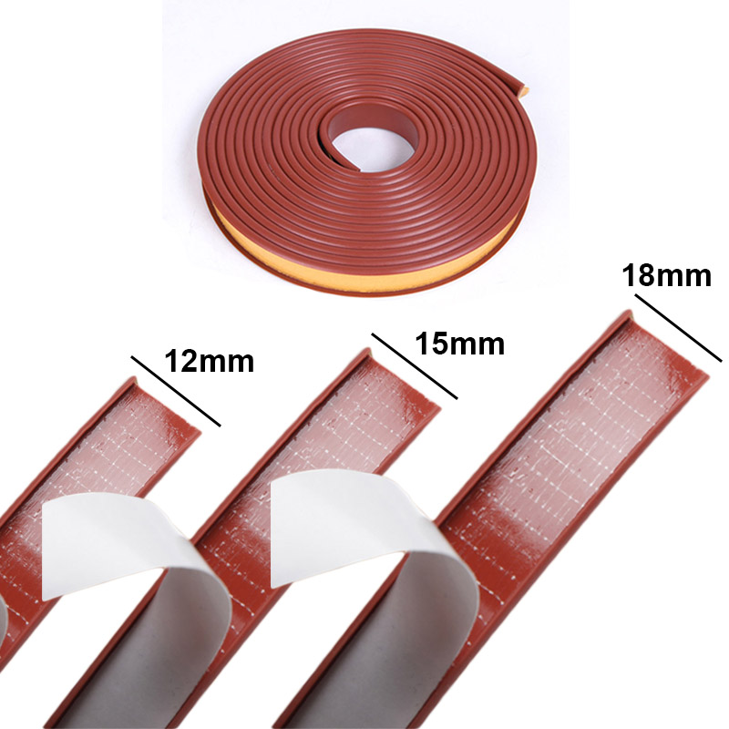 Self-Adhesive Edge Banding Tape Furniture Wood Board Cabinet Table Chair Protector Cover U-Shaped Silicone Rubber Seal Strip