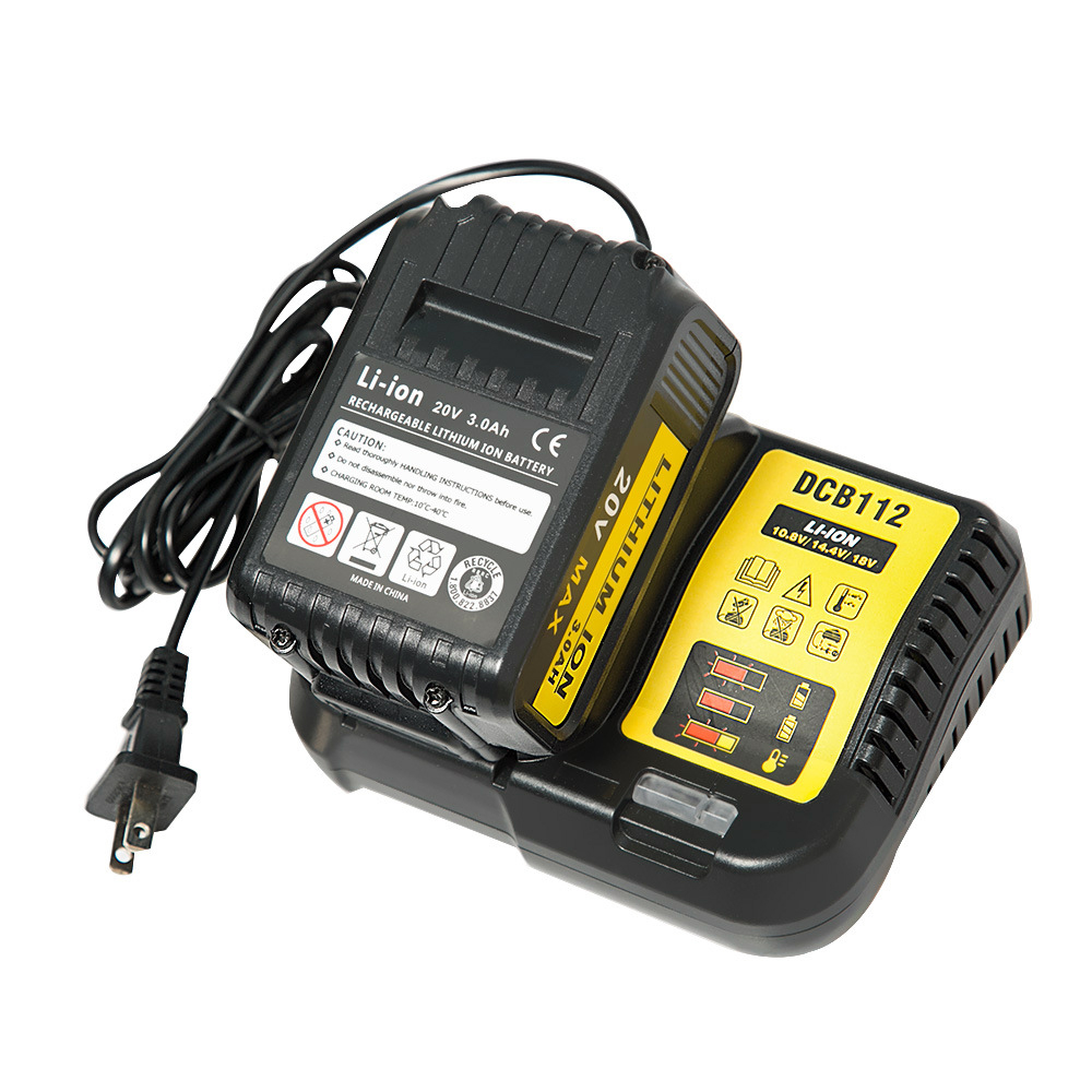 110V-220V AD/DC adaptador de 12V cargador de energía para Dewalt 12V 14,4 V 20V batería de 60V DCB105 DCB015 DCB105 DCB118 DCB101 nos enchufe de la UE