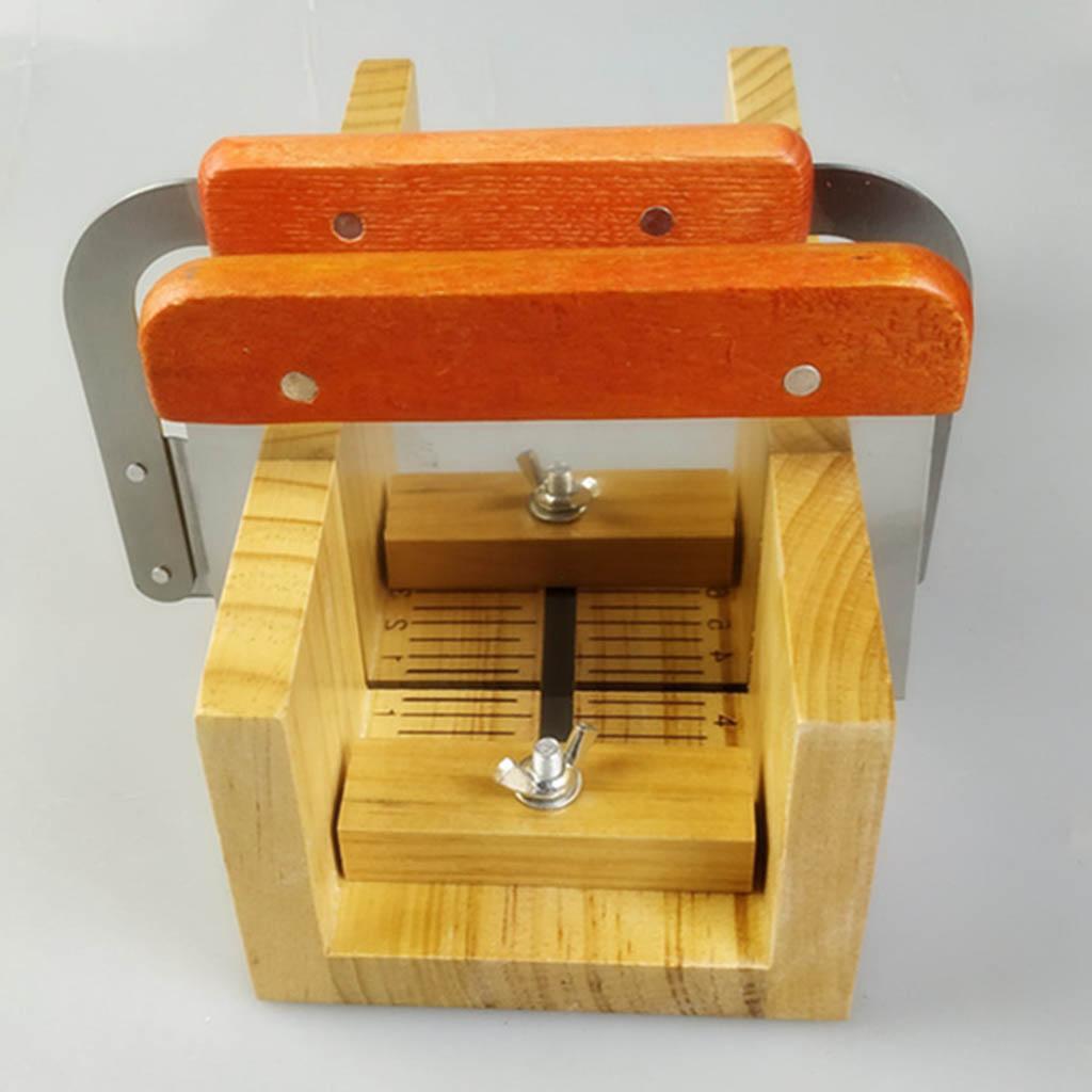 Cortador de jabón de madera ajustable, cepillo para cortar jabón en pan y pastel con escala, multifuncional, fácil de usar