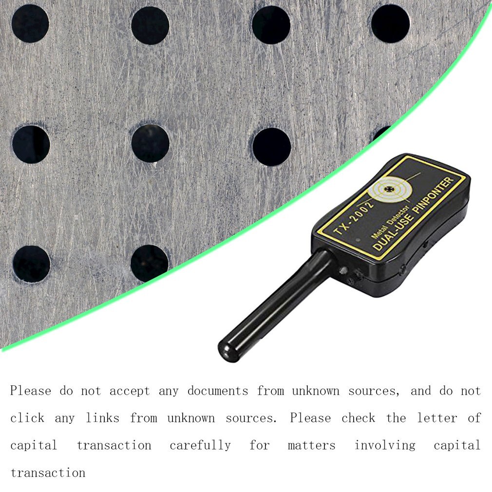 High Sensitivity Handheld Metal Detector Dual-use Metal Pinpointer Detector Finder Waterproof Probe Shaft Sheath