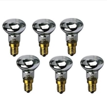 6PACK R39 E14 SES 30 Watt 230V Replacement Light Bulbs for Lava Lamps,Glitter Motion Lamp High Temp Reflector Spot Dimmable