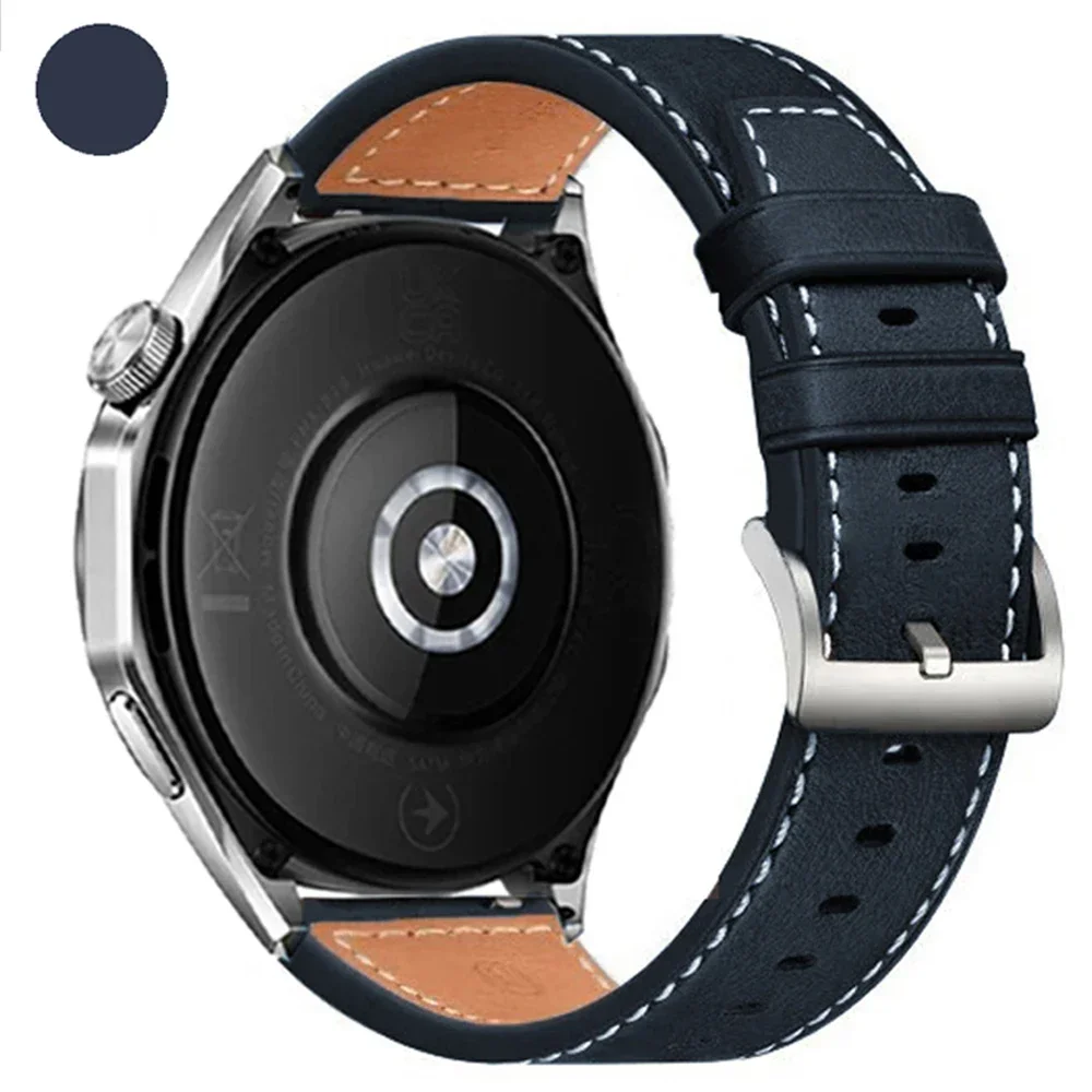 20 mm 22 mm lederen horlogeband voor TicWatch Pro 3 Ultra E3 E2 S2 Pro X GTW smartwatch band armband dames heren horloges Correa: Beige / 12mm