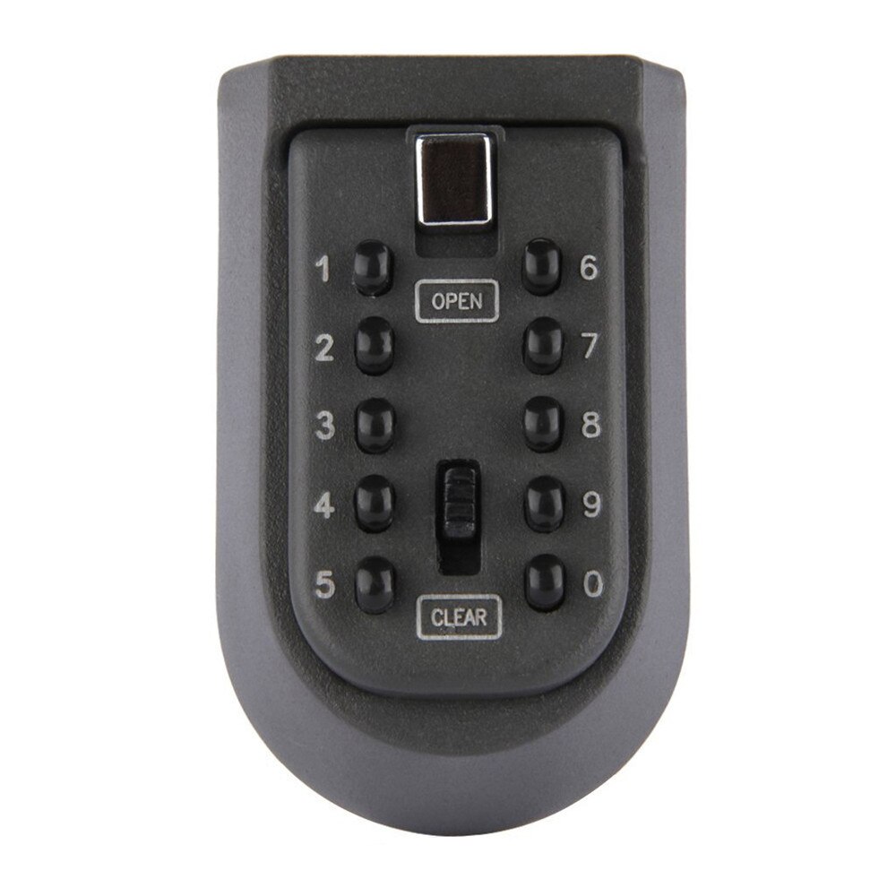 Key Safe Box Aluminium Alloy Wall Mounted Home Safety Password Lock Storage Boxes with Security Code Wall-mounted Cipher Key Box