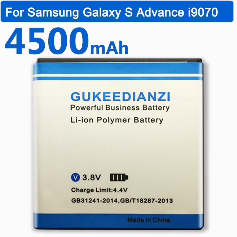 Gukeedianzi EB535151VU Oplaadbare Batterij 4500Mah Voor Samsung Galaxy S Advance I9070 B9120 I659 W789 Vervangende Telefoon Batterij