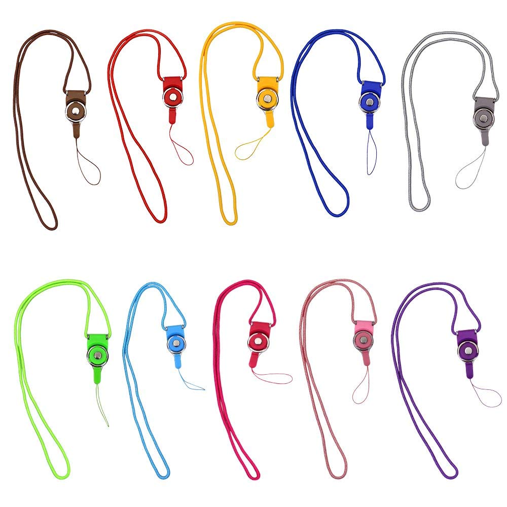 Ascromy Detachable Long Neck Straps Band Lanyard for iPhone X XS Xiaomi Redmi Note 5 Cell Phone Camera Key ID Card Badge Holder