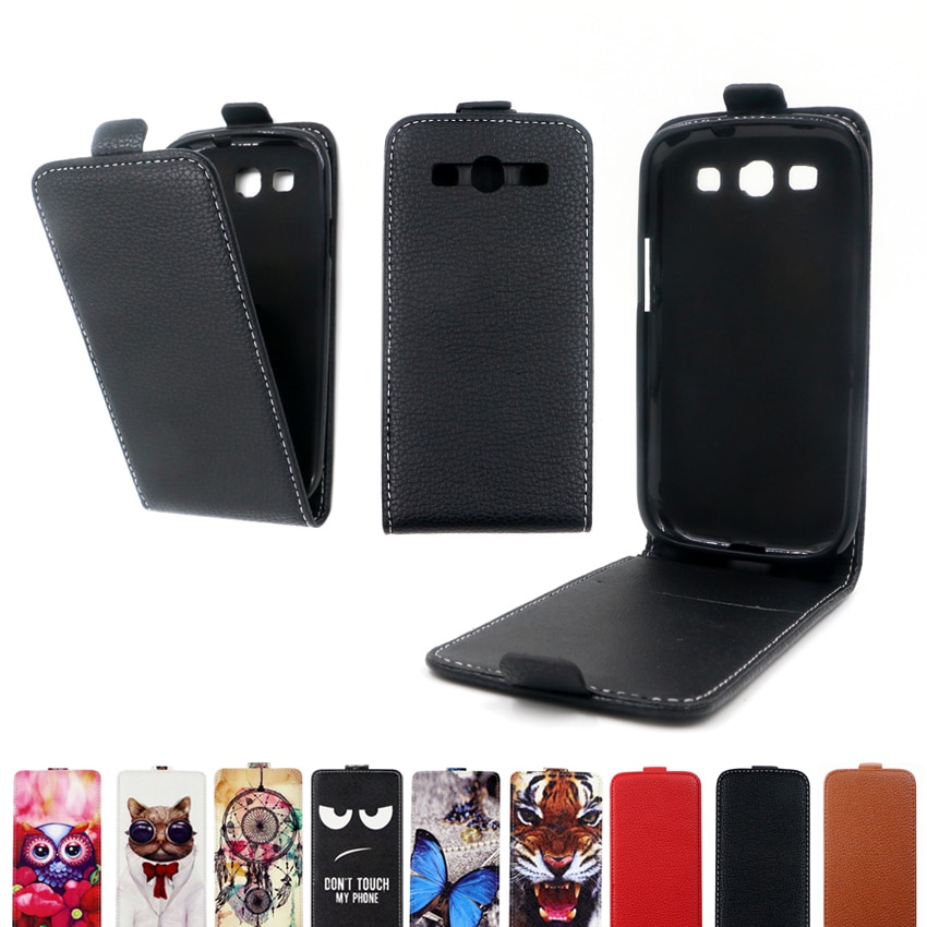 Funda con tapa vertical bolso de cuero funda para Samsung Galaxy S III GT-I9300 suave TPU coque funda para Samsung Galaxy S3 I9300