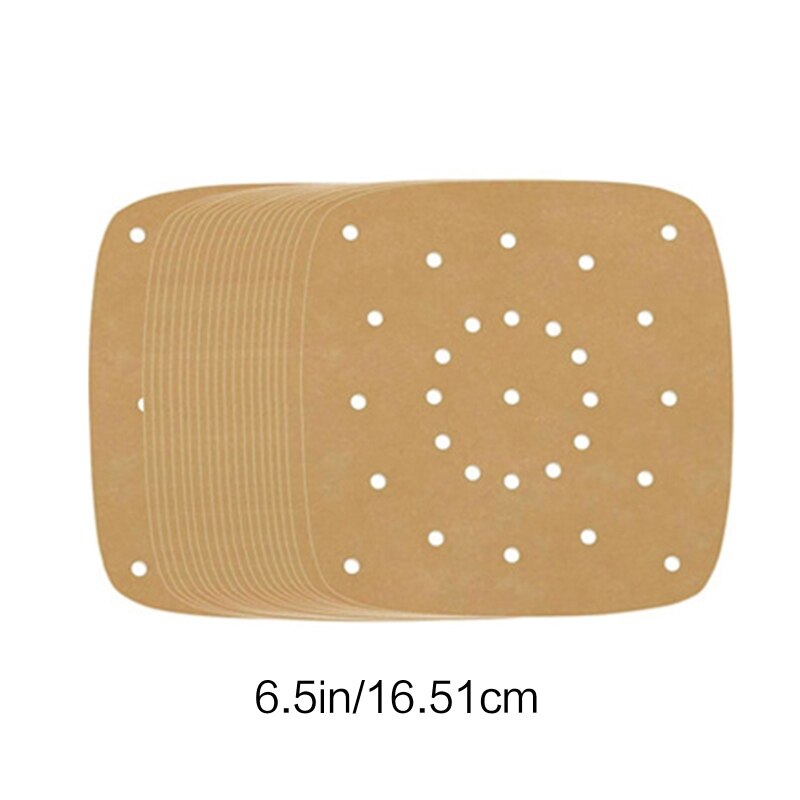 Ensemble de papier parchemin perforé robuste, 200, pour friteuse à Air, matériau Durable, sain et fiable, de cuisine