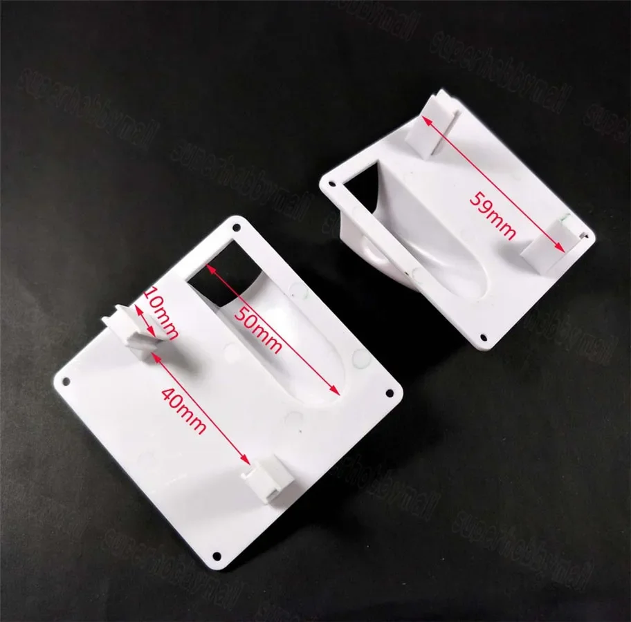 1 Paar Plastic RC Servo Afdekplaat Cover Board Wit Voor Vaste Vleugel Vliegtuig Servo Beschermende Plaat Accessoire