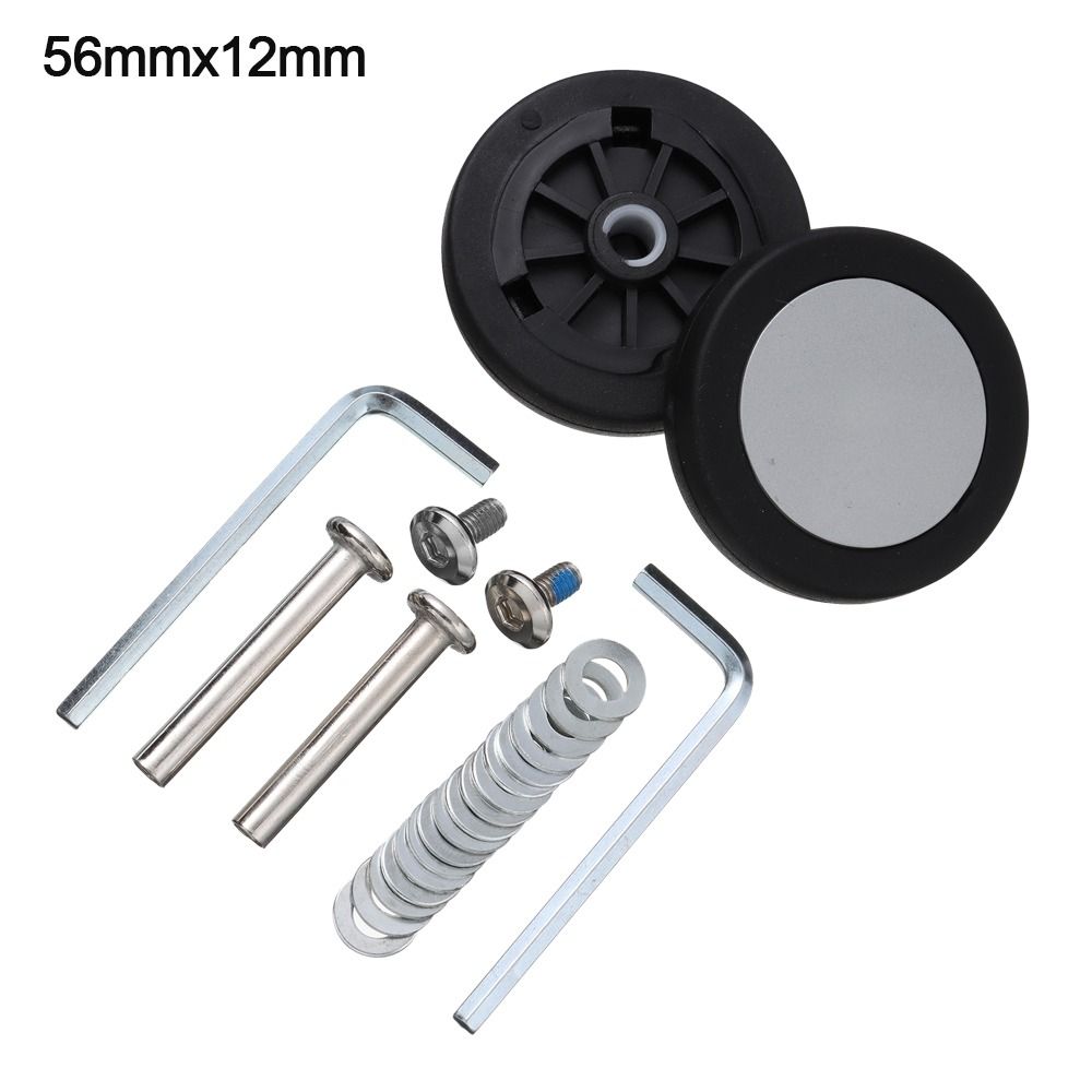 2 pezzi sostituire le ruote con la vite per i bagagli da viaggio valigia ruote assali kit di riparazione 40/50/60mm ruota silenziosa riparazione fai da te: Rosso