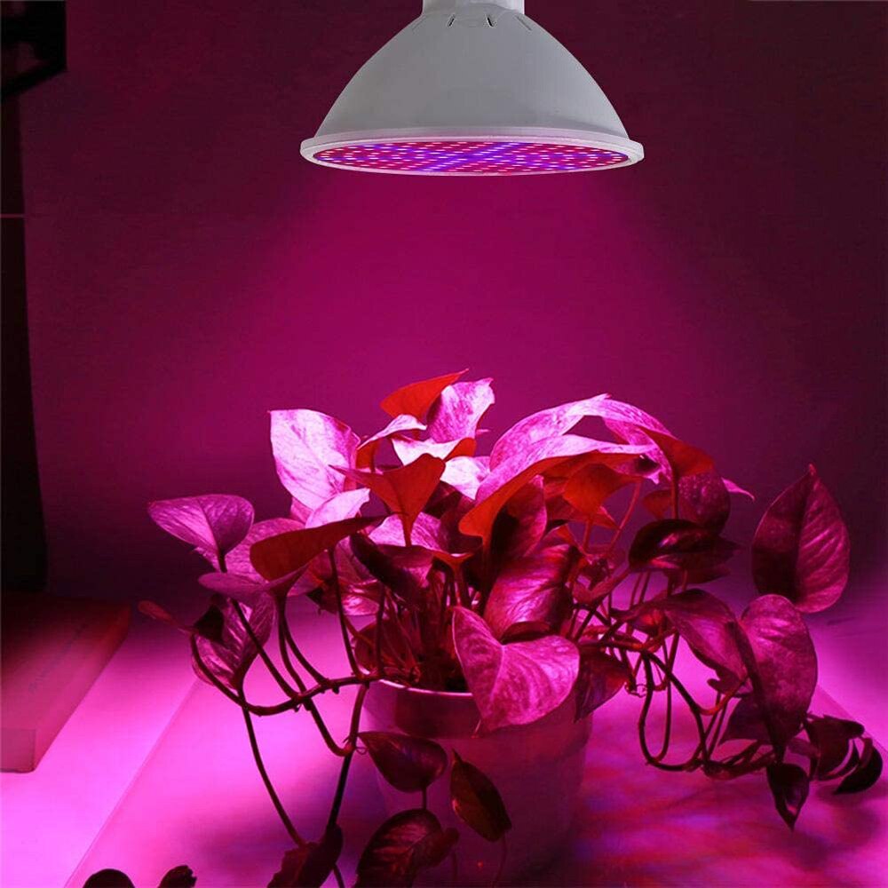 LED Plant Grow Light Bulb Full Spectrum E26 E27 Base 85-260V adjustable with 126LEDs-300LEDs Growing Bulb for Indoor Flowers