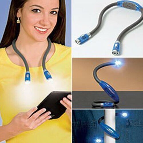 4 standen nieuwigheid nek knuffel boek licht handsfree nek licht led nachtlampje zaklamp voor slaapkamer verlichting of buiten leeslamp