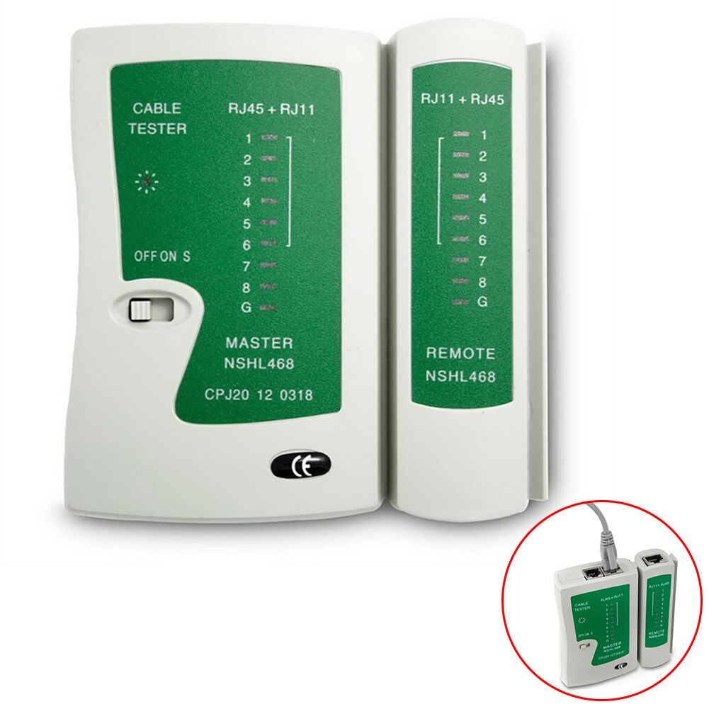 Netværkskabel tester  rj45 rj11 utp lan kabel tester netværksværktøj håndholdt ledning telefonlinje detektor