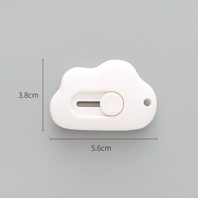 Cute animal rabbit Cloud Mini Portable Utility Knife Paper Cutter Cutting Paper Razor Blade Office Stationery Escolar Papelaria: 3
