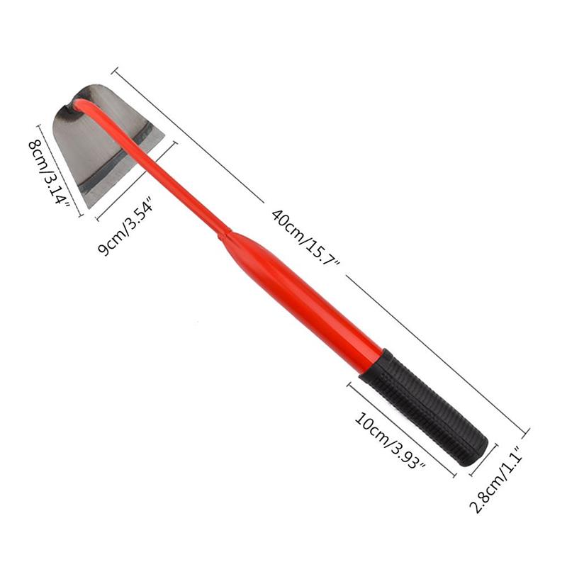 Zappa cava temprata in acciaio portatile diserbo rastrello giardino piantare zappa per coltivatore di ortaggi diserbo strumento di giardinaggio del terreno sciolto